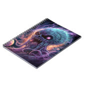 Weltraummonster Horror Art Notizblock (Linke Seite)