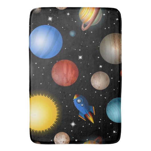 Weltraummuster Badematte (Vorderseite Vertikal)