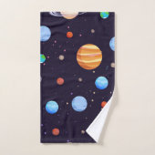 Weltraummuster Badhandtuch Set (Handtuch)
