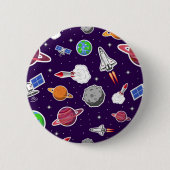 Weltraummuster Button (Vorderseite)