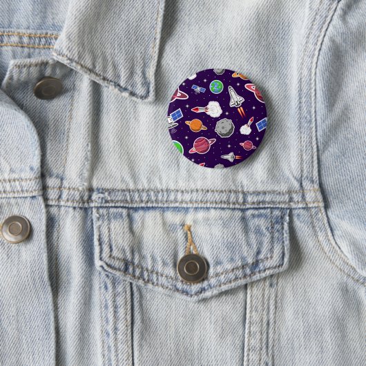 Weltraummuster Button (Beispiel)