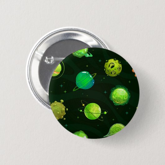 Weltraummuster Button (Vorne & Hinten)