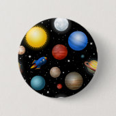 Weltraummuster Button (Vorderseite)