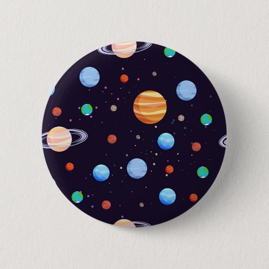 Weltraummuster Button (Vorderseite)