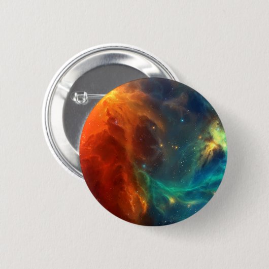 Weltraummuster Button (Vorne & Hinten)