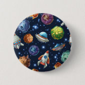 Weltraummuster Button (Vorderseite)