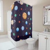 Weltraummuster Duschvorhang (Beispiel)