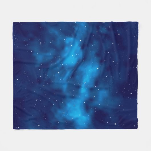 Weltraummuster Fleecedecke (Vorderseite (Horizontal))