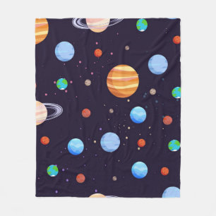 Weltraummuster Fleecedecke