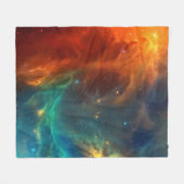 Weltraummuster Fleecedecke (Vorderseite (Horizontal))