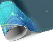 Weltraummuster Geschenkpapier (Rolleneckpunkt)