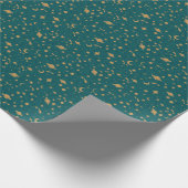 Weltraummuster Geschenkpapier (Ecke)