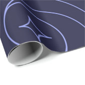 Weltraummuster Geschenkpapier (Rolleneckpunkt)