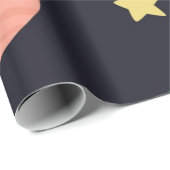 Weltraummuster Geschenkpapier (Rolleneckpunkt)
