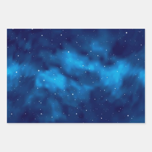 Weltraummuster Geschenkpapier Set (Vorderseite 2)