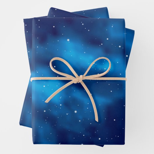 Weltraummuster Geschenkpapier Set (Beispiel)