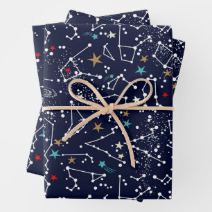 Weltraummuster  geschenkpapier set