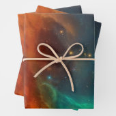 Weltraummuster Geschenkpapier Set (Beispiel)