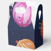 Weltraummuster Geschenkschachtel (Geöffnet)