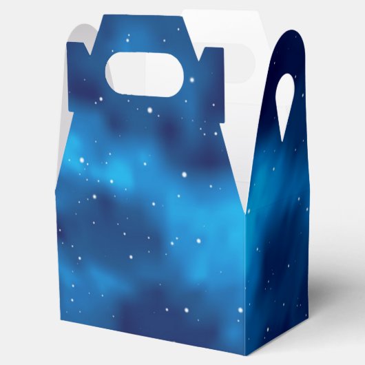 Weltraummuster Geschenkschachtel (Geöffnet)