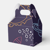 Weltraummuster Geschenkschachtel (Rückseite)
