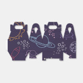 Weltraummuster Geschenkschachtel (Ungefaltet)