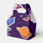Weltraummuster Geschenkschachtel (Rückseite)