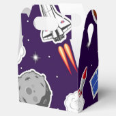 Weltraummuster Geschenkschachtel (Geöffnet)