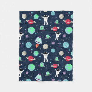 Weltraummuster-Illustration Fleecedecke