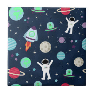 Weltraummuster-Illustration Fliese