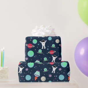 Weltraummuster-Illustration Geschenkpapier