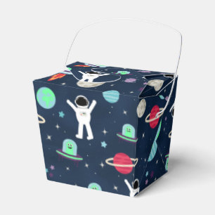 Weltraummuster-Illustration Geschenkschachtel