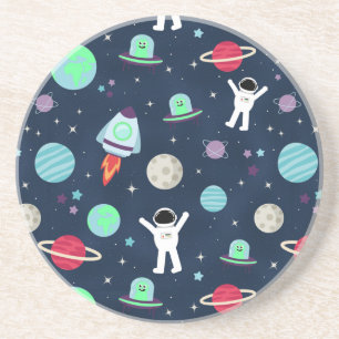 Weltraummuster-Illustration Getränkeuntersetzer