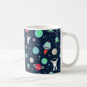 Weltraummuster-Illustration Kaffeetasse