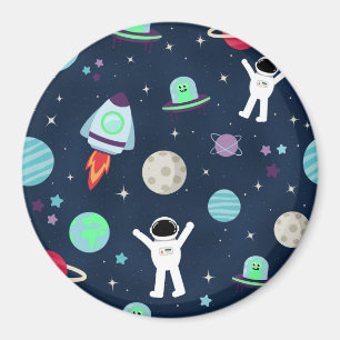 Weltraummuster-Illustration Magnet