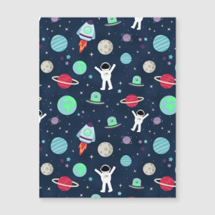 Weltraummuster-Illustration Magnetkarte