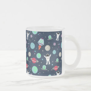 Weltraummuster-Illustration Mattglastasse
