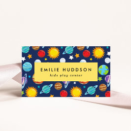 Weltraummuster, Kinderspielzentrum, Aktivitätszent Visitenkarte