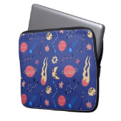 Weltraummuster Laptopschutzhülle (Vorderseite Links)