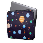Weltraummuster Laptopschutzhülle (Vorderseite Links)