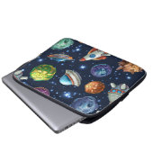 Weltraummuster Laptopschutzhülle (Vorne Knopf)