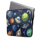 Weltraummuster Laptopschutzhülle (Vorderseite Links)