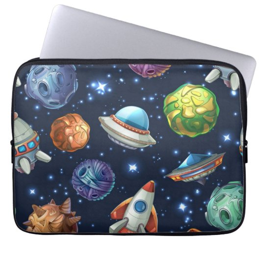 Weltraummuster Laptopschutzhülle (Vorderseite)