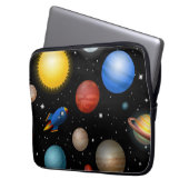 Weltraummuster Laptopschutzhülle (Vorderseite Links)