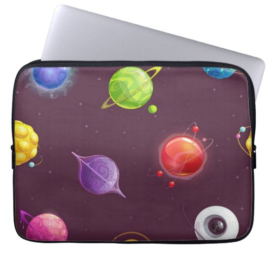 Weltraummuster Laptopschutzhülle (Vorderseite)