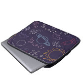 Weltraummuster Laptopschutzhülle (Vorne Knopf)