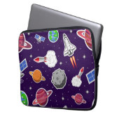 Weltraummuster Laptopschutzhülle (Vorderseite Links)
