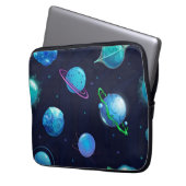 Weltraummuster Laptopschutzhülle (Vorderseite Links)