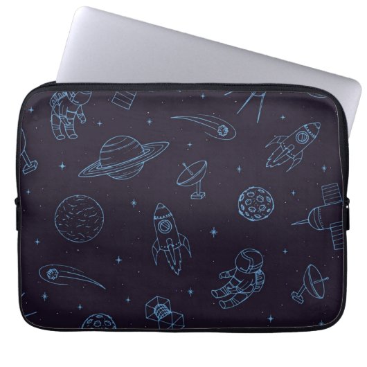 Weltraummuster Laptopschutzhülle (Vorderseite)