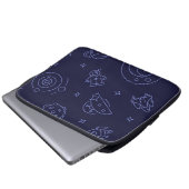 Weltraummuster Laptopschutzhülle (Vorne Knopf)